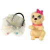 Lalka LEAN TOYS dla dzieci Emily z psem z długimi włosami