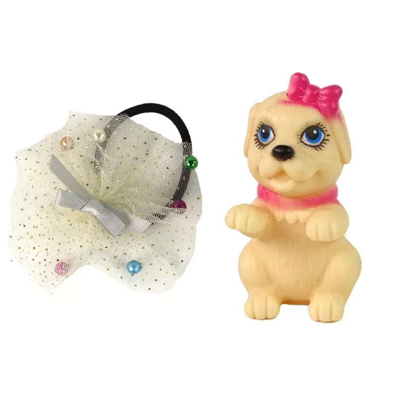 Lalka LEAN TOYS dla dzieci Emily z psem z długimi włosami