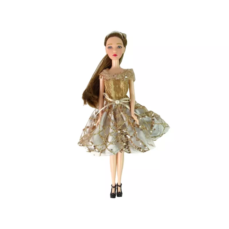 Lalka LEAN TOYS dla dzieci Emily z psem z długimi włosami
