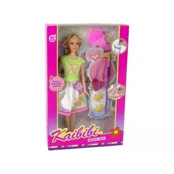 LEAN TOYS Lalka z długimi włosami do malowania i ubierania