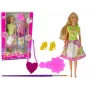 LEAN TOYS Lalka z długimi włosami do malowania i ubierania