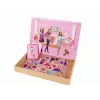LEAN TOYS Zestaw magnetycznych puzzli edukacyjnych z motywem lalek