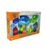 LEAN TOYS Zestaw do kąpieli Delfin Zwierzęta Morskie Plastikowy Wodospad