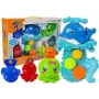 LEAN TOYS Zestaw do kąpieli Delfin Zwierzęta Morskie Plastikowy Wodospad