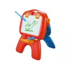 LEAN TOYS Dwustronna tablica z pisakami kredowymi, stojakiem i projektorem obrazków, czerwona