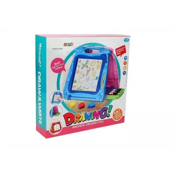 LEAN TOYS Dwustronna Tablica do Rysowania z Markerami i Magnesami