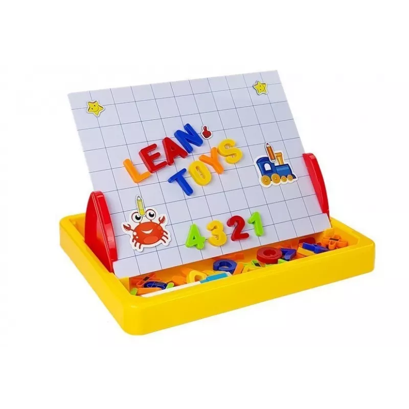 LEAN TOYS Tablica do rysowania z magnesami