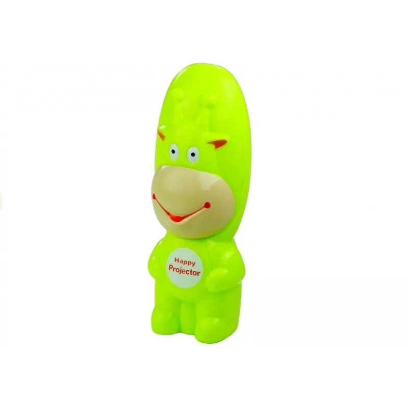 LEAN TOYS Rzutnik do rysowania Krowa 3 krążki Markery Zielony 3w1