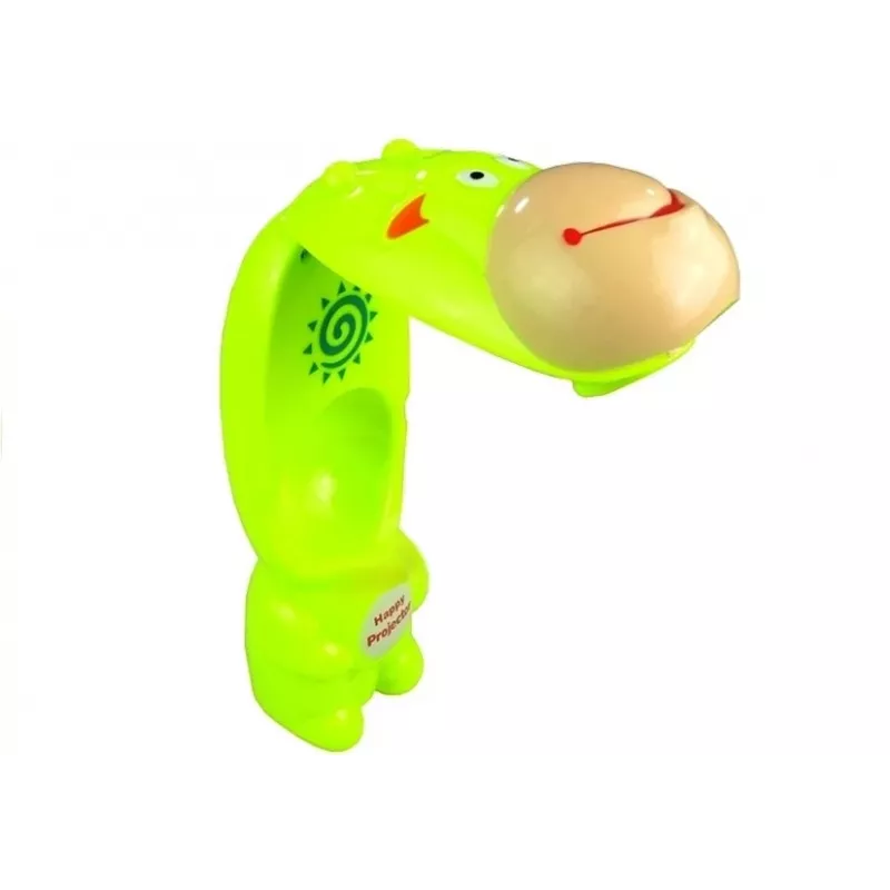 LEAN TOYS Rzutnik do rysowania Krowa 3 krążki Markery Zielony 3w1
