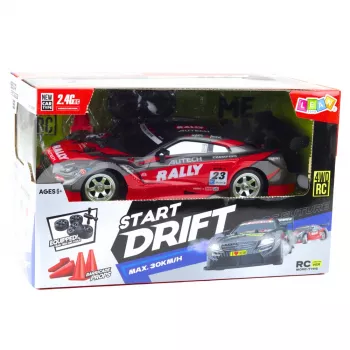 LEAN TOYS Drift Car Racing RC Czerwono-Czarny 30km/h 1:16