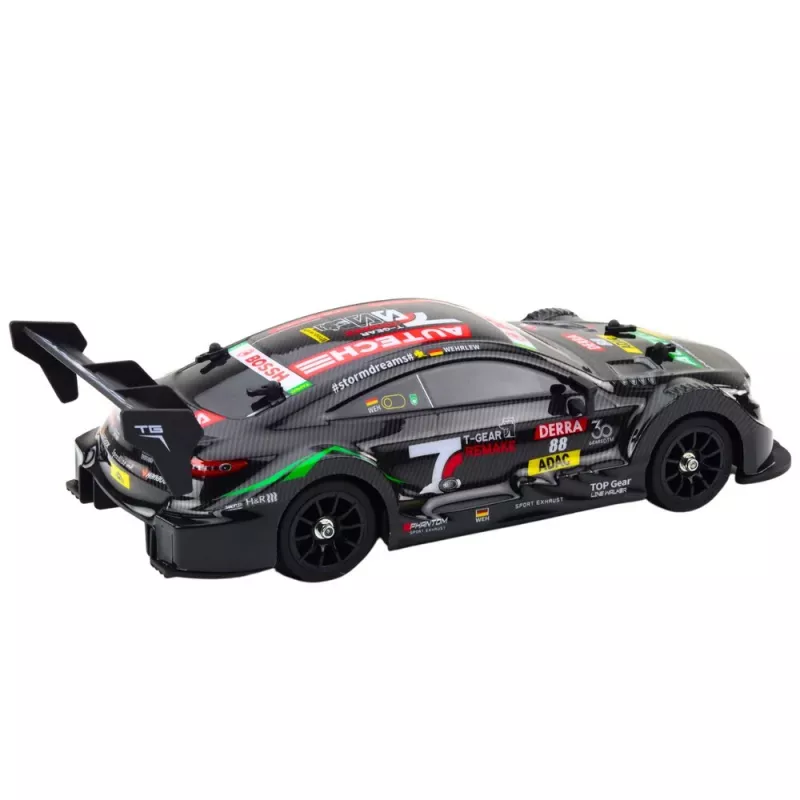 LEAN TOYS Samochód RC Drift Black Carbon 30km/h 1:16