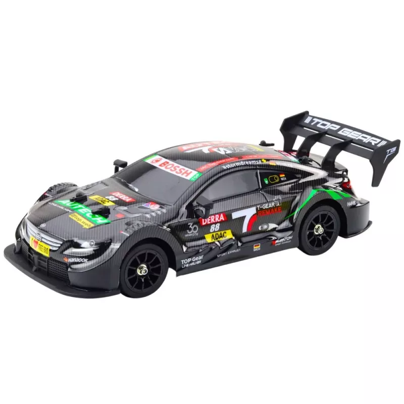LEAN TOYS Samochód RC Drift Black Carbon 30km/h 1:16
