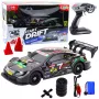 LEAN TOYS Samochód RC Drift Black Carbon 30km/h 1:16