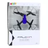 LEAN TOYS Dron Sześcioosiowy żyroskop Światła LED Obrót 360° Niebieski