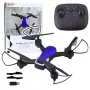 LEAN TOYS Dron Sześcioosiowy żyroskop Światła LED Obrót 360° Niebieski