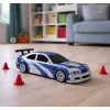 LEAN TOYS E46 Zdalnie Sterowany Samochód Driftowy Sportowy RC z Pachołkami 15 km/h 1:43