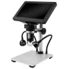 LEAN TOYS Edukacyjny Mikroskop Cyfrowy Zdalnie Sterowany Przewodowy 1200X LCD 7 CALI HD Kamera