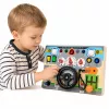 LEAN TOYS Edukacyjna Tablica Manipulacyjna Symulator Kierownicy Światła Dźwięki