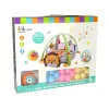 LEAN TOYS Mata Edukacyjna Lew z Płotkiem i Piłkami dla Niemowląt