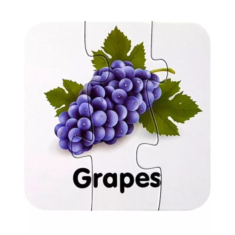 LEAN TOYS Educational Puzzle Fruit Jigsaw Puzzle 10 Connections