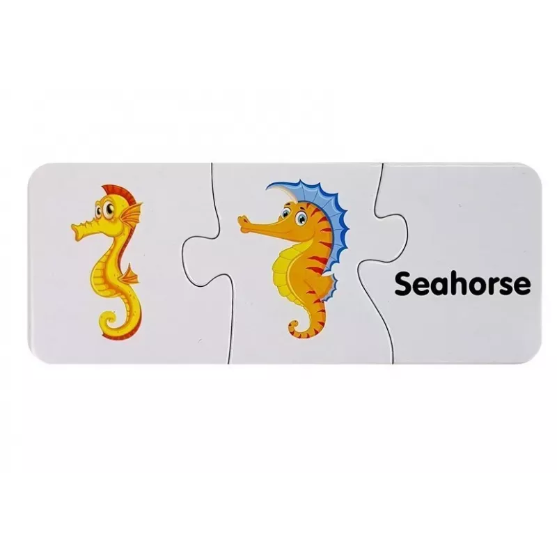 LEAN TOYS Puzzle Edukacyjne Świat Oceanów Puzzle 10 Połączeń