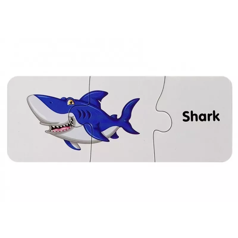 LEAN TOYS Puzzle Edukacyjne Świat Oceanów Puzzle 10 Połączeń