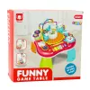 Stolik edukacyjny interaktywny panel muzyczny pianino 2 w 1 LEAN TOYS czerwony