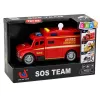 LEAN TOYS pojazd uprzywilejowany karetka pogotowia, światła, dźwięki, czerwony, 1:32