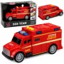LEAN TOYS pojazd uprzywilejowany karetka pogotowia, światła, dźwięki, czerwony, 1:32