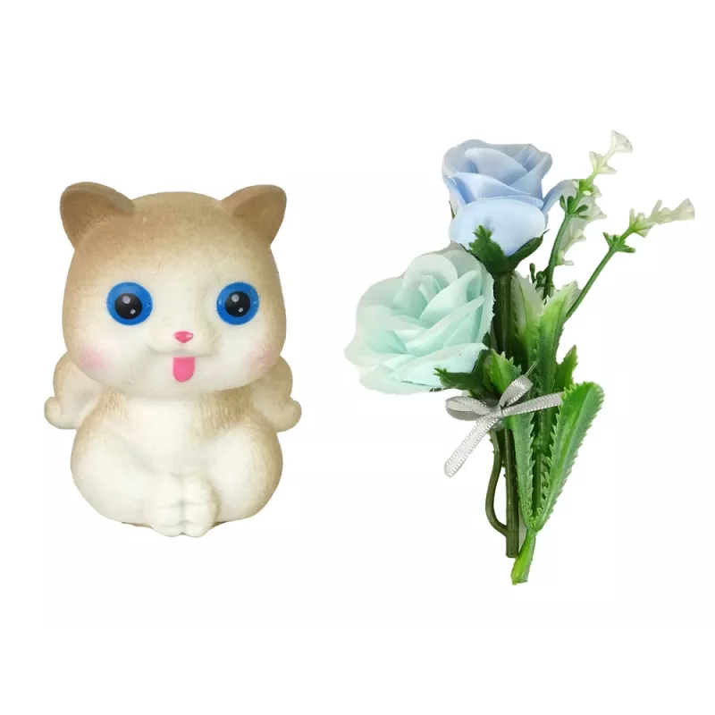LEAN TOYS Emily the Flower Cat Baby Doll