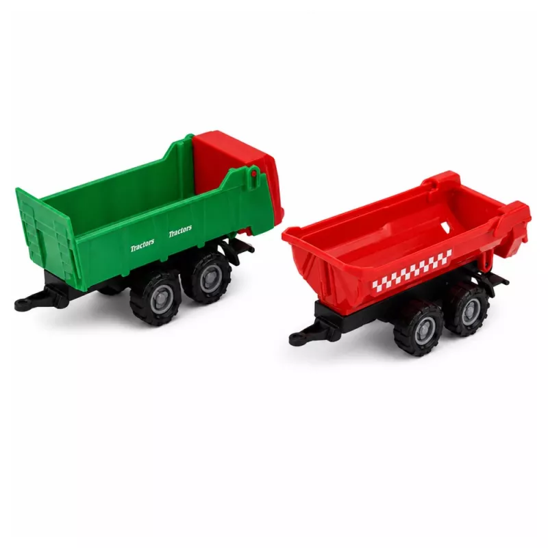 LEAN TOYS Zestaw Farm z Traktorem, Pojazdami Rolniczymi, Zwierzętami i Akcesoriami – 28-elementowy zestaw do zabawy