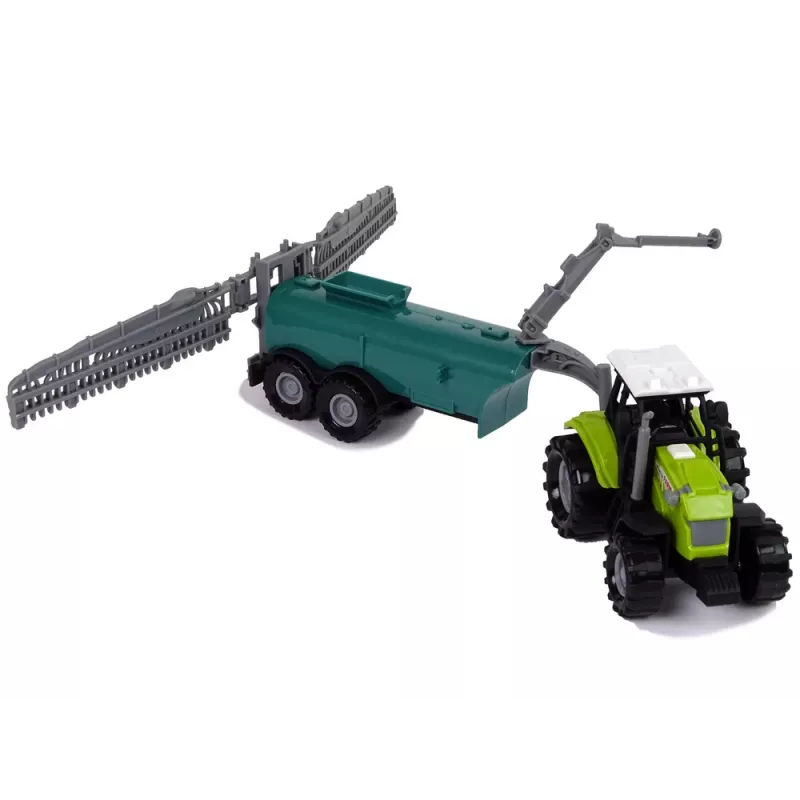 LEAN TOYS Ciągnik rolniczy z opryskiwaczem Farm Sound Zielony