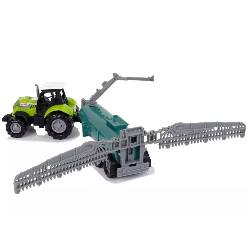 LEAN TOYS Ciągnik rolniczy z opryskiwaczem Farm Sound Zielony