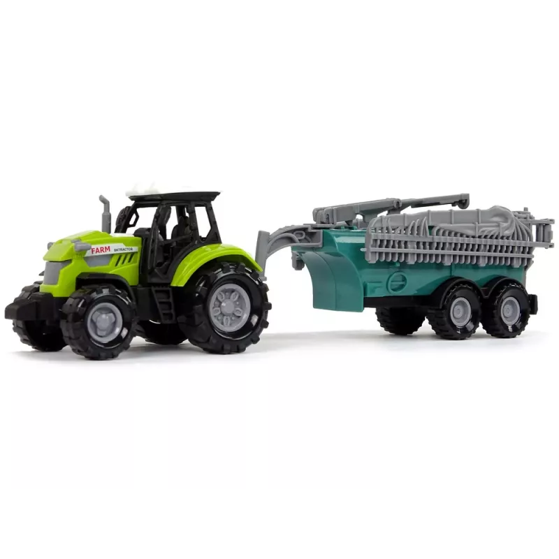 LEAN TOYS Ciągnik rolniczy z opryskiwaczem Farm Sound Zielony