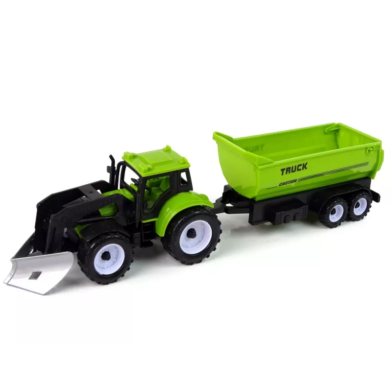 LEAN TOYS Zestaw Pojazdów Rolniczych Ciągnik Kombajn Cysterna Naczepa