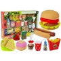 LEAN TOYS Zestaw Hamburger Fast Food | 12-elementowy zestaw zabawkowego jedzenia dla dzieci