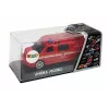 LEAN TOYS Fire Department Auto z sznurkiem do ciągnięcia z dźwiękiem i światłem