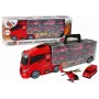 LEAN TOYS Zestaw wozów strażackich i lawety