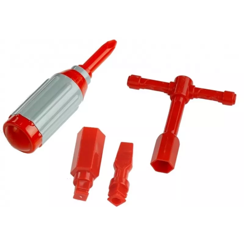 LEAN TOYS Wóz Strażacki Do Odkręcania Zjeżdżalnia + Narzędzia