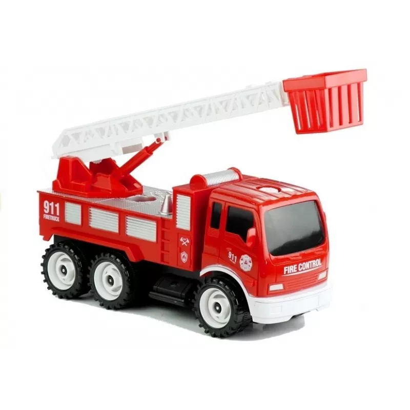 LEAN TOYS Wóz Strażacki Do Odkręcania Zjeżdżalnia + Narzędzia