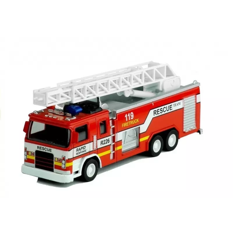 LEAN TOYS Wóz Strażacki z Drabiną 1:32
