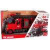 LEAN TOYS Wóz Strażacki Straż Pożarna z Akcesoriami do Odkręcania Czerwony