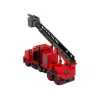 LEAN TOYS Wóz Strażacki Straż Pożarna z Akcesoriami do Odkręcania Czerwony