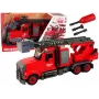 LEAN TOYS Wóz Strażacki Straż Pożarna z Akcesoriami do Odkręcania Czerwony
