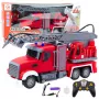 LEAN TOYS Wóz strażacki z wysięgnikiem i funkcją polewania wodą 1:24 RC