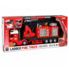 LEAN TOYS Wóz strażacki z wysięgnikiem do 69 cm, światłami, dźwiękami i armata wodną