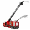 LEAN TOYS Wóz strażacki z wysięgnikiem do 69 cm, światłami, dźwiękami i armata wodną