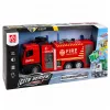 LEAN TOYS Wóz strażacki z funkcją wody, metalową kabiną, światłami i dźwiękami 1:12