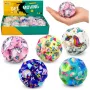 LEAN TOYS Piankowa piłka z wgłębieniami do odbijania Antystresowa Jednorożec 7 cm