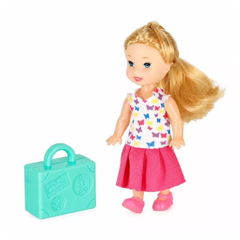 LEAN TOYS Składany 2-w-1 Samolot Pasażerski dla Lalek Różowy – Przekształcalny Domek dla Lalek dla Lalek 30 cm
